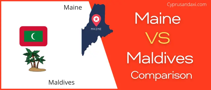 Is Maine bigger than Maldives