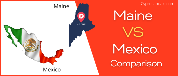 Is Maine bigger than Mexico