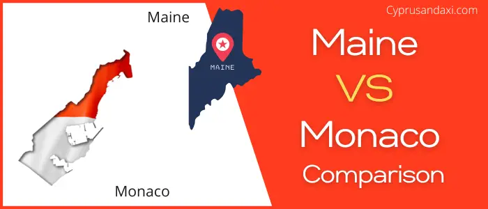 Is Maine bigger than Monaco