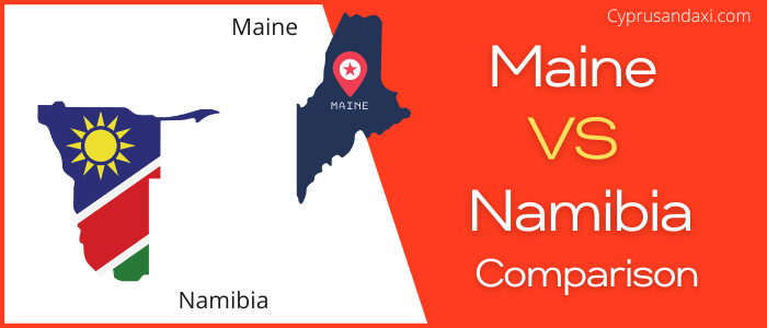 Is Maine bigger than Namibia