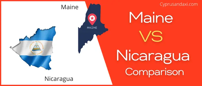 Is Maine bigger than Nicaragua