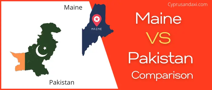 Is Maine bigger than Pakistan