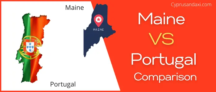 Is Maine bigger than Portugal
