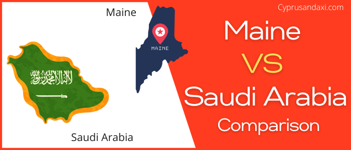 Is Maine bigger than Saudi Arabia