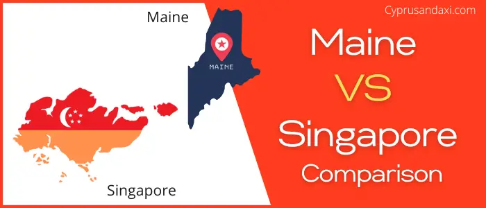 Is Maine bigger than Singapore