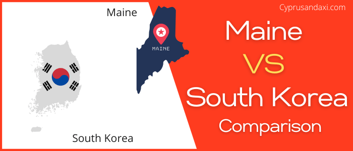 Is Maine bigger than South Korea