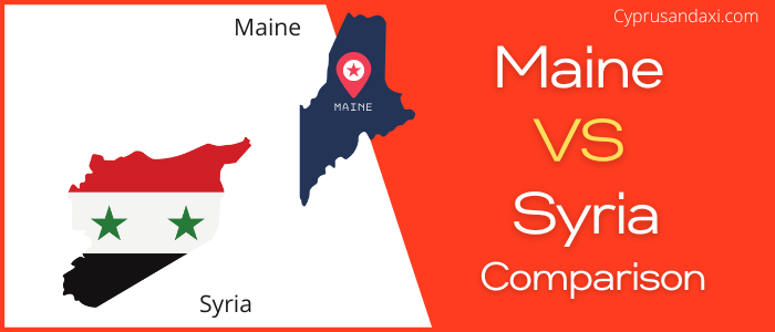 Is Maine bigger than Syria