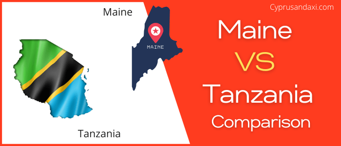 Is Maine bigger than Tanzania