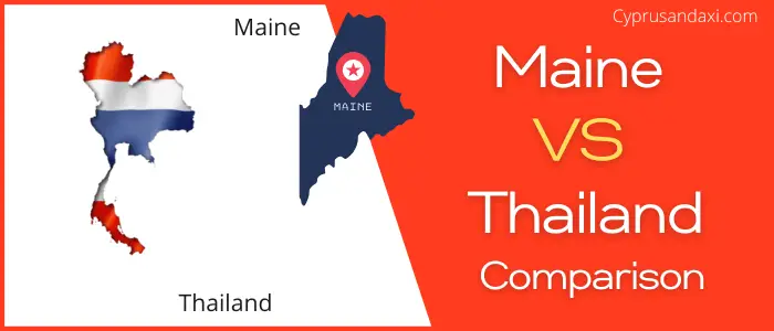 Is Maine bigger than Thailand