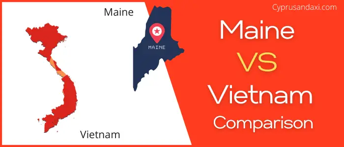 Is Maine bigger than Vietnam