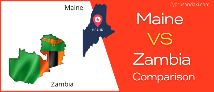 Is Maine bigger than Zambia