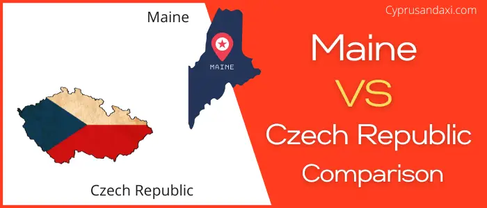 Is Maine bigger than the Czech Republic