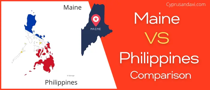 Is Maine bigger than the Philippines