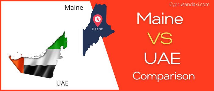 Is Maine bigger than the United Arab Emirates