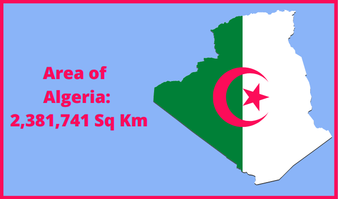 Area of Algeria compared to Massachusetts