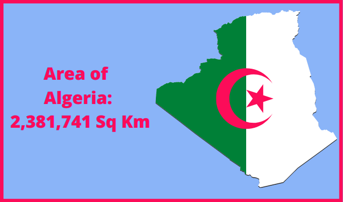 Area of Algeria compared to Michigan