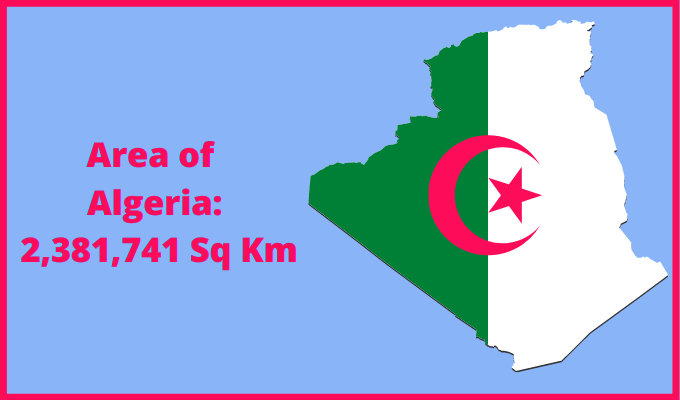 Area of Algeria compared to Nebraska