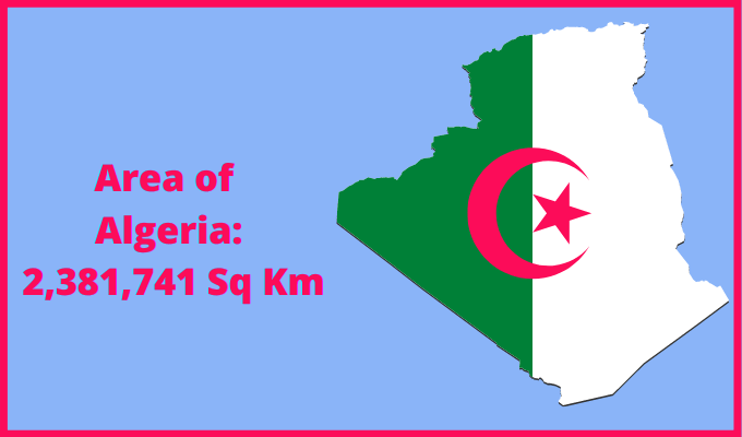 Area of Algeria compared to Ohio