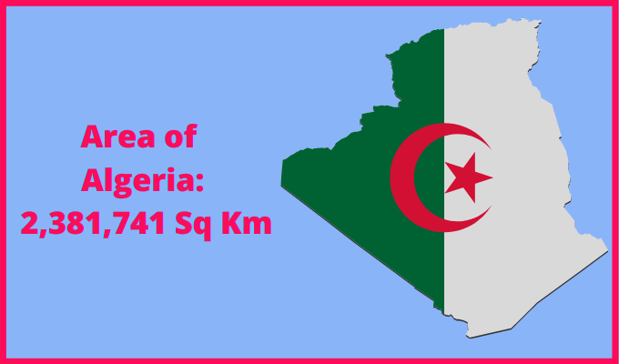 Area of Algeria compared to Pennsylvania