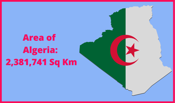 Area of Algeria compared to Tennessee