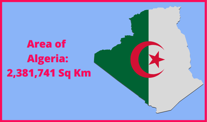 Area of Algeria compared to Vermont