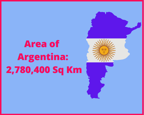 Area of Argentina compared to Maryland