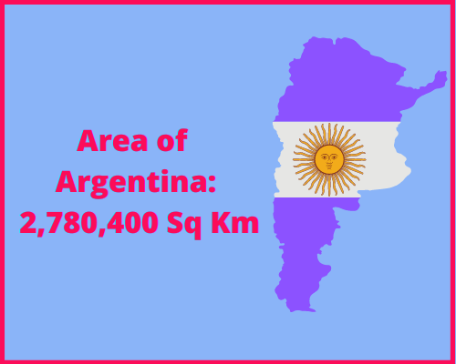 Area of Argentina compared to Oregon