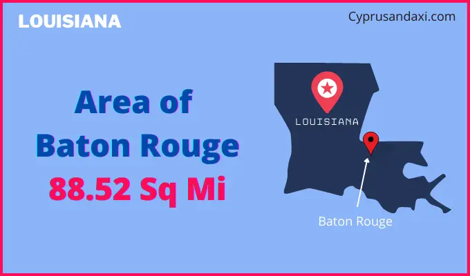 Area of Baton Rouge compared to Juneau