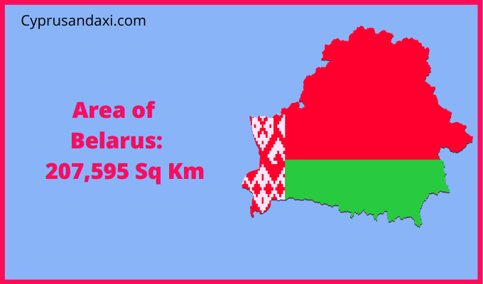 Area of Belarus compared to Montana