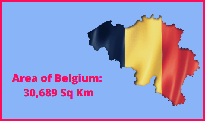 Area of Belgium compared to Minnesota