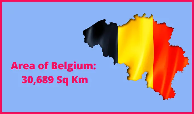 Area of Belgium compared to Virginia
