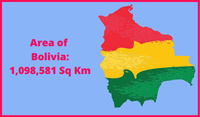 Area of Bolivia compared to Vermont