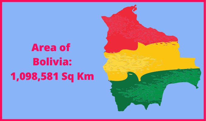 Area of Bolivia compared to Washington
