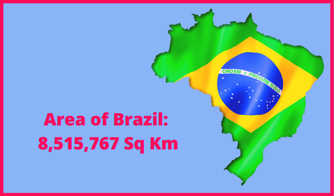 Area of Brazil compared to Missouri