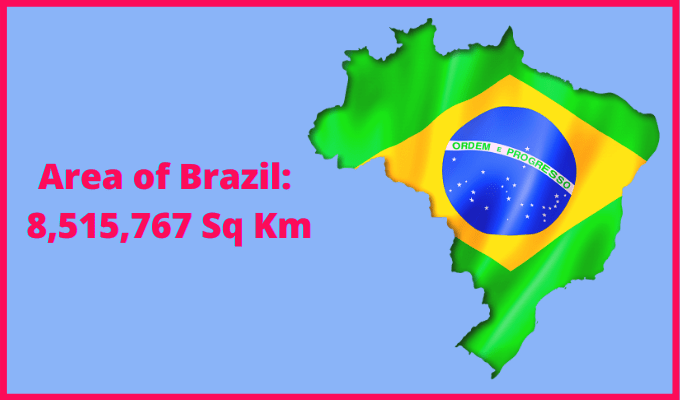 Area of Brazil compared to Nebraska