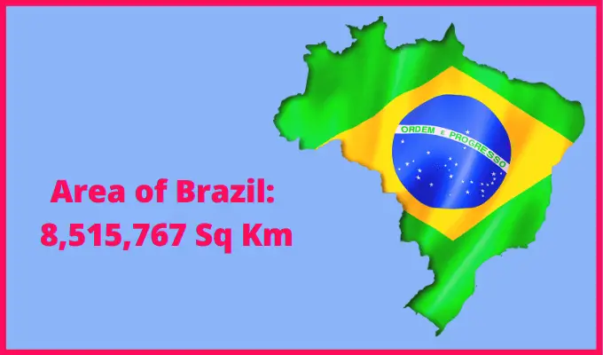 Area of Brazil compared to Ohio