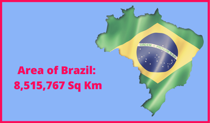 Area of Brazil compared to West Virginia