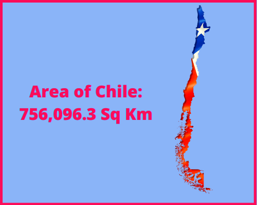 Area of Chile compared to New York