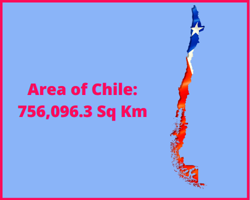Area of Chile compared to North Carolina