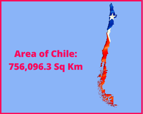 Area of Chile compared to Oregon