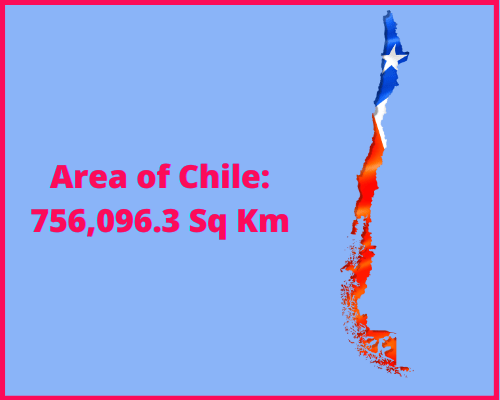 Area of Chile compared to Vermont