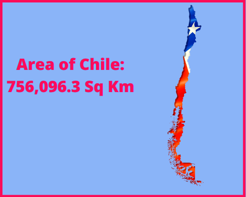 Area of Chile compared to Virginia