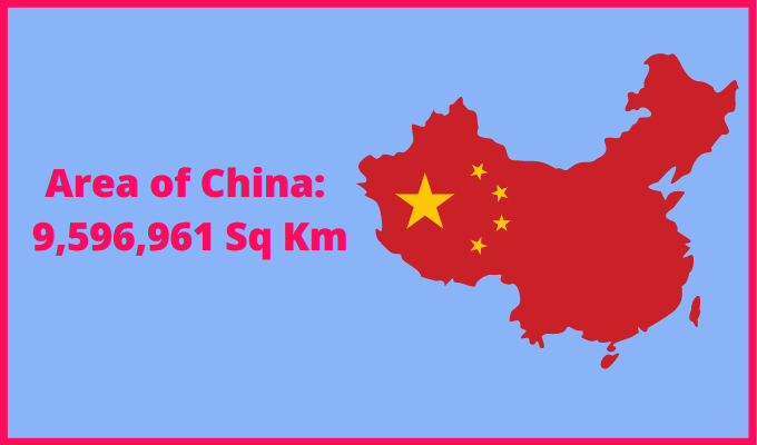 Area of China compared to Nevada