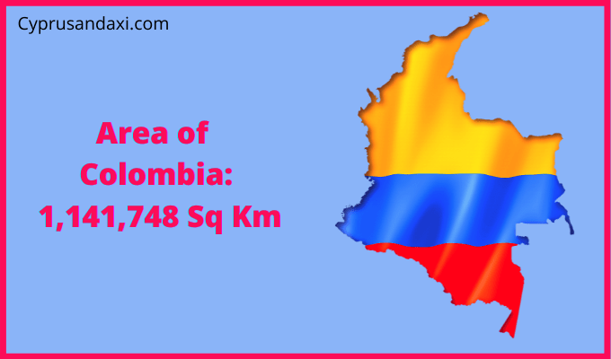 Area of Colombia compared to Montana