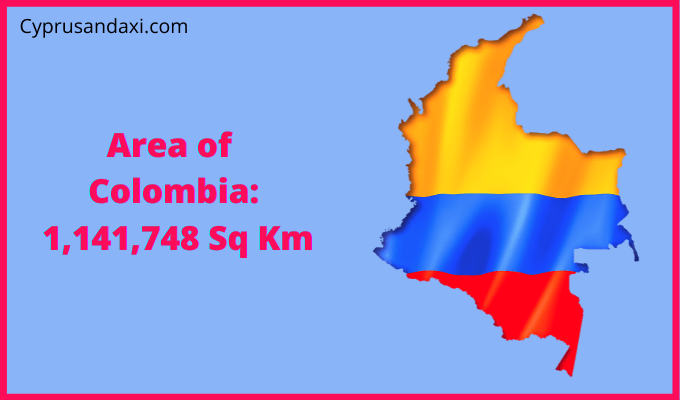 Area of Colombia compared to New Hampshire