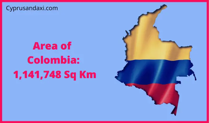 Area of Colombia compared to Ohio
