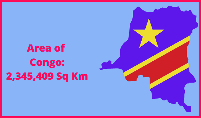 Area of Congo compared to Massachusetts
