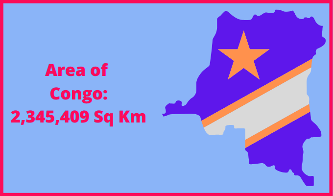 Area of Congo compared to New Jersey