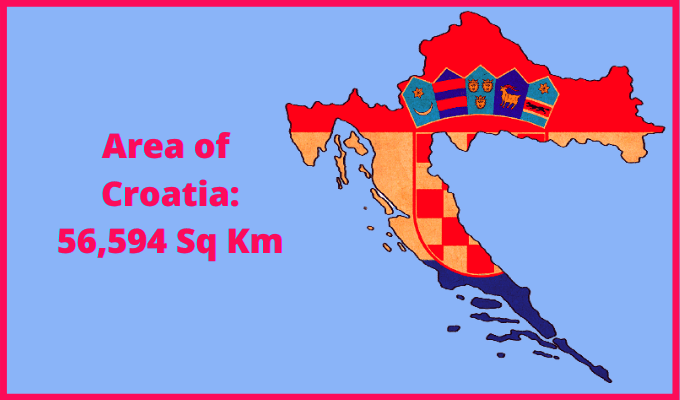 Area of Croatia compared to Vermont
