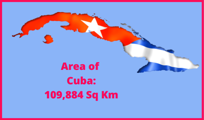 Area of Cuba compared to Rhode Island